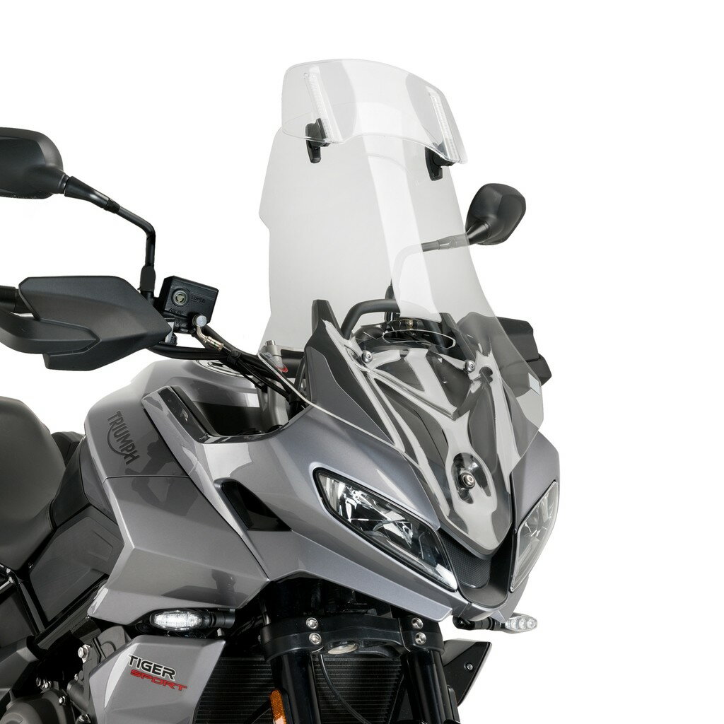 Puig プーチ ツーリングスクリーン バイザー付き (Touring Windshield with Visor) TIGER SPORT 660 TRIUMPH トライアンフ スクリーン 外装