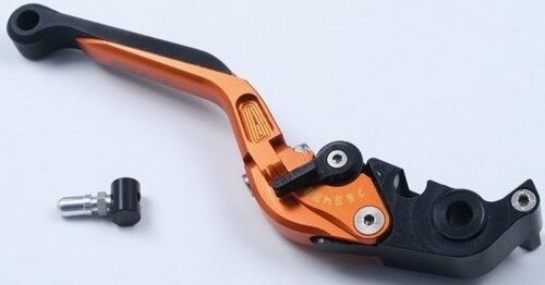MiZU ミズ Brake Lever，including ABE，Orange HYPERMOTARD821 MONSTER1100/S 1190 ADVENTURE R RC8 1290 SUPER S T 690 DUKE 950SUPERMOTO 990 THRUXTON 1200R YZF-R1 DUCATI ドゥカティ KTM TRIUMPH トライアンフ YAMAHA ヤマハ ブレーキレバー ハンドル周辺パーツ