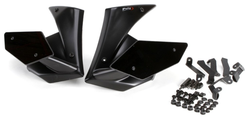 Puig プーチ ダウンフォースネイキッドスポイラー(サイド) Z650 KAWASAKI カワサキ スポイラー・ウイン..