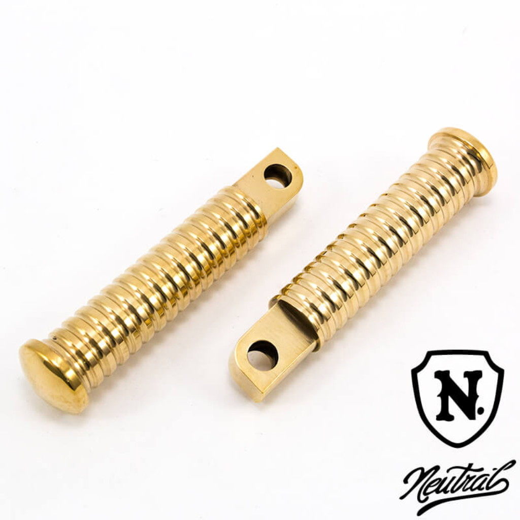 2%er ツーパーセンター 【NEUTRAL】リブドフットペグ SR400 SR500 HARLEY-DAVIDSON ハーレーダビッドソン YAMAHA ヤマハ フットペグ ステップ 足回り