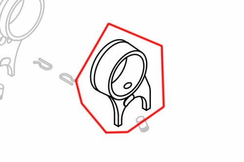 SP武川 SPタケガワ 【補修部品】 L. ギアシフトフォーク ミッション・ギア エンジンパーツ エンジン