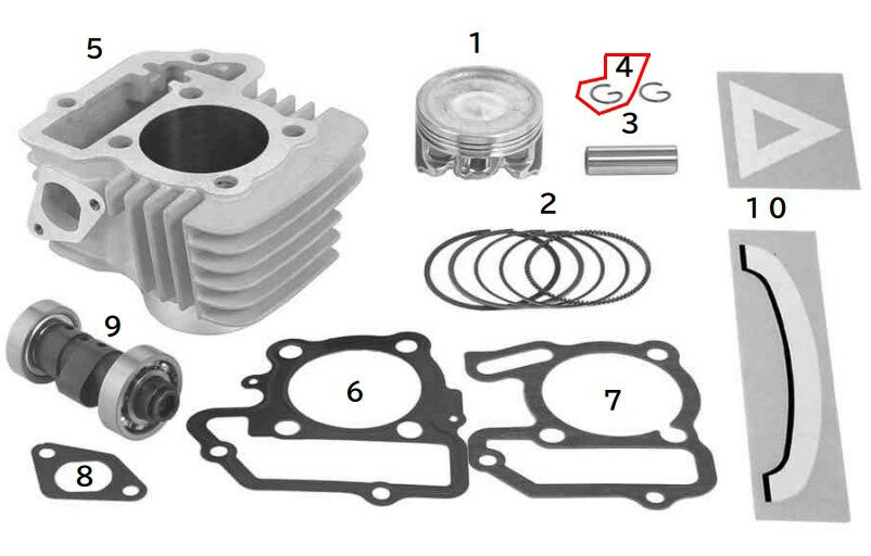 SP武川 SPタケガワ 【補修部品】 ピストンピンサークリップ (12×1) その他ピストンオプション・補修部..