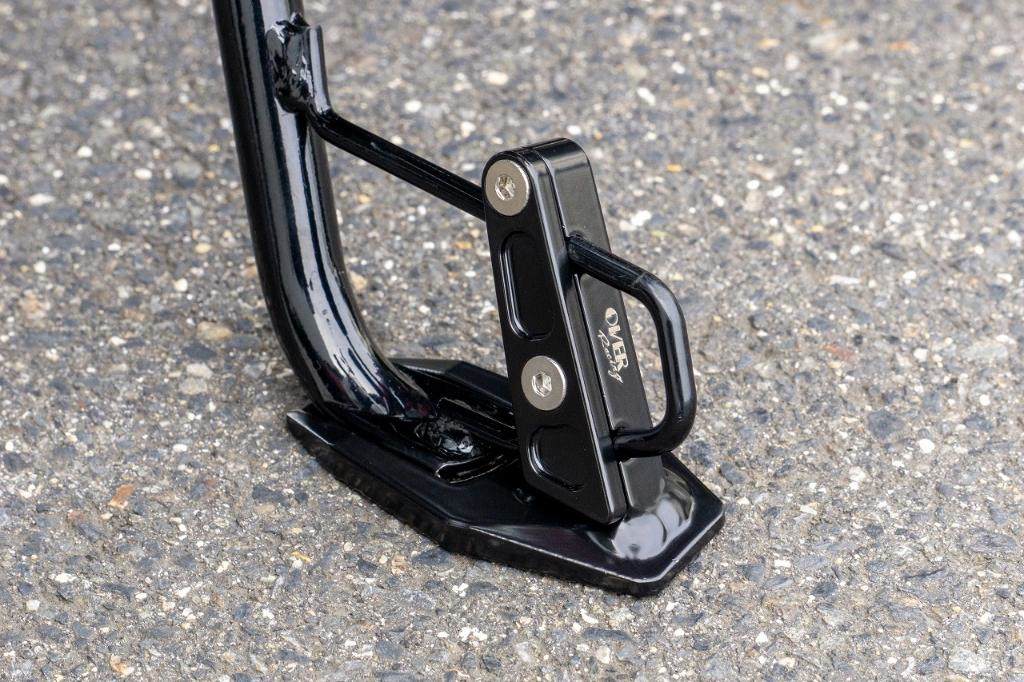 OVER オーヴァー ワイドスタンド CT125 HONDA ホンダ スタンドパッド・エクステンション フレーム カラー：パウダーブラック塗装仕上げ