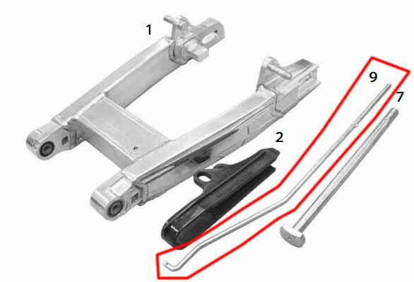 Swing Arm - SP武川 SPタケガワ 【補修部品】 ブレーキロッド その他スイングアームオプション・補修部品 足回り