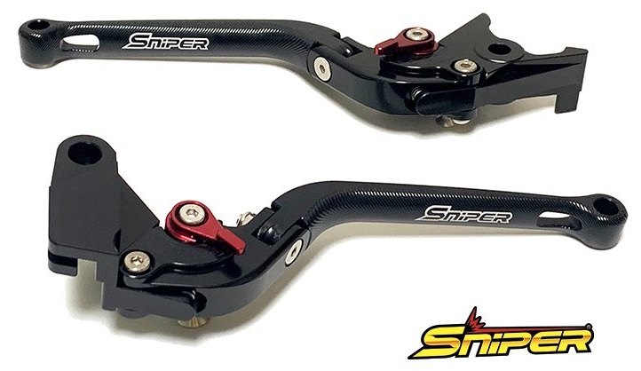 SNIPER スナイパー 6段階アジャスター 可倒式 クラッチレバー＆ブレーキレバーセット MT-03 MT-25 YZF-R25 YZF-R3 MT03 YAMAHA ヤマハ ブレーキ・クラッチレバーセット ハンドル周辺パーツ ハンドル
