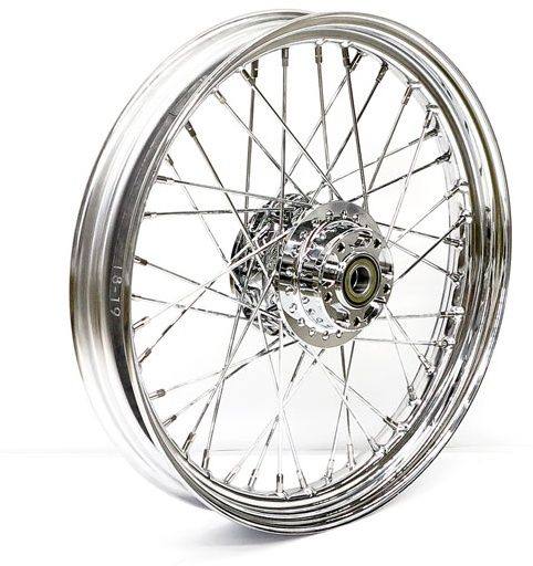 MCS エムシーエス 250×19 front wheel 40 spokes chrome 1200C 1200X HARLEY-DAVIDSON ハーレーダビッドソン ホイール ホイール関連 足回り