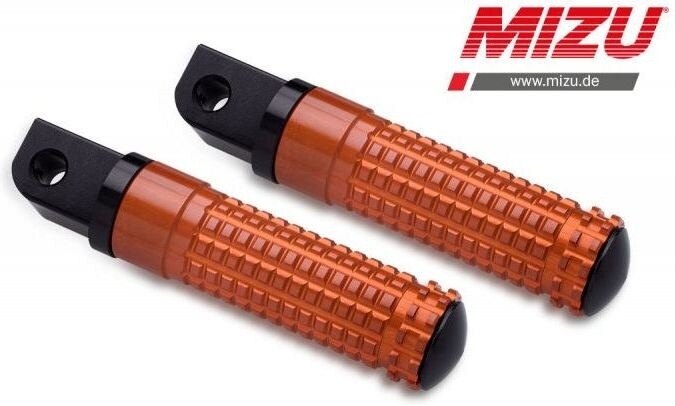 MiZU ミズ Race passenger’s footpeg，including ABE，Black/Orange AMERICA BONNEVILLE T100 SCRAMBLER TRIUMPH トライアンフ タンデムステップ・タンデムブラケット ステップ 足回り