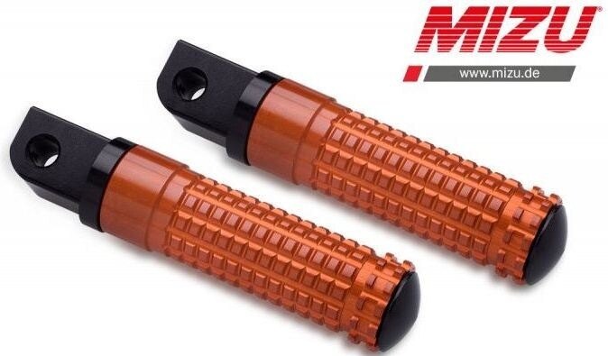 MiZU ミズ Race passenger’s footpeg，including ABE，Black/Orange HP4 R nineT Pure Racer Scrambler Urban G/S S1000RR S1000R BMW タンデムステップ・タンデムブラケット ステップ 足回り