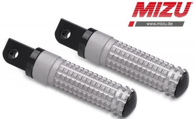 MiZU ミズ Race passenger’s footpeg，including ABE，Black/Silver DAYTONA600 DAYTONA650 DAYTONA955i SPEED FOUR SPRINT RS ST TRIUMPH トライアンフ タンデムステップ・タンデムブラケット ステップ 足回り