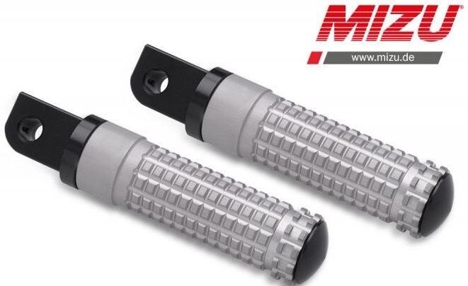 MiZU ミズ Race passenger’s footpeg，including ABE，Black/Silver AMERICA BONNEVILLE T100 SCRAMBLER TRIUMPH トライアンフ タンデムステップ・タンデムブラケット ステップ 足回り