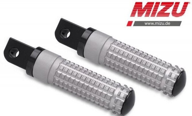 MiZU ミズ Race passenger’s footpeg，including ABE，Black/Silver G310GS G310R BMW タンデムステップ・タンデムブラケット ステップ 足回り