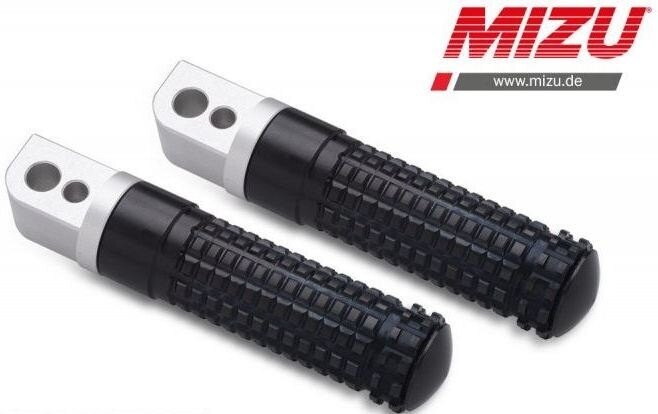 MiZU ミズ Race passenger’s footpeg，including ABE，Silver/Black K1200GT R1100GS R1150GS R1150RT R1200GS Adventure R1200RT BMW タンデムステップ・タンデムブラケット ステップ 足回り