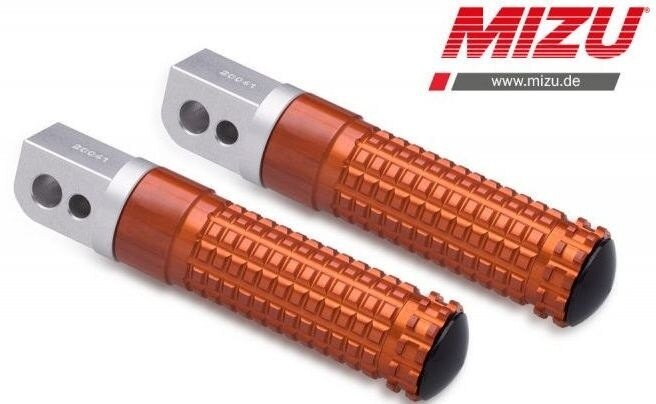 MiZU ミズ Race passenger’s footpeg，including ABE，Silver/Orange 900SS DUCATI ドゥカティ タンデムステップ・タンデムブラケット ステップ 足回り