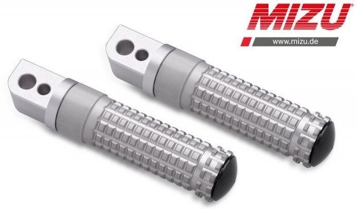 MiZU ミズ Race passenger’s footpeg，including ABE，Silver/Silver K1200GT R1100GS R1150GS R1150RT R1200GS Adventure R1200RT BMW タンデムステップ・タンデムブラケット ステップ 足回り