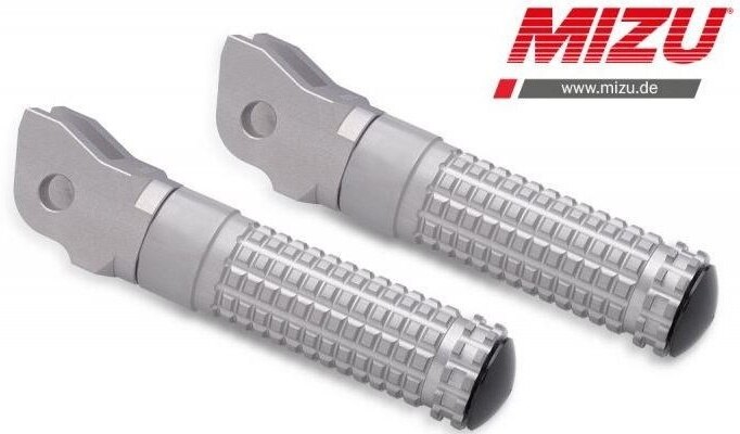 MiZU ミズ Race driver’s footpeg，including ABE，Silver/Silver TIGER EXPLORER TRIUMPH トライアンフ フットペグ ステップ 足回り