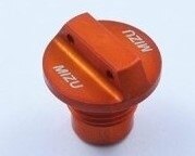 MiZU ミズ Pro Race oil filler plug M16x1.5，Orange Anodize 125 DUKE 200 390 RC125 RC390 KTM フレームホールキャップ 外装