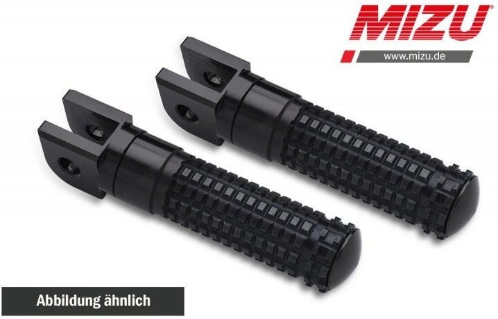 MiZU ミズ Race driver’s footpeg，including ABE，Black/Black HP4 R nineT Racer S1000RR S1000R CB125R CB500F CB650R BMW HONDA ホンダ フットペグ ステップ 足回り