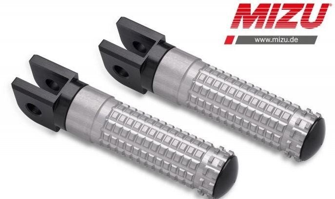 MiZU ミズ Race driver’s footpeg，including ABE，Black/Silver F800R K1200R K1200S K1300R K1300S R1200R R1200ST R1200S BMW フットペグ ステップ 足回り