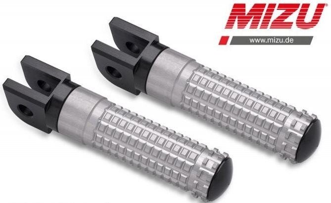 MiZU ミズ Race driver’s footpeg，including ABE，Black/Silver R1200GS Adventure BMW フットペグ ステップ 足回り