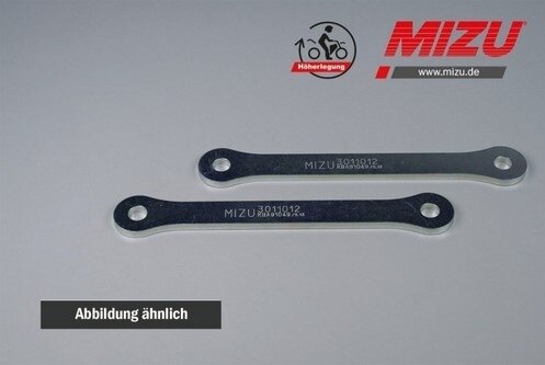 ■詳細説明Article Number：3011023That’s what makes driving even more fun! With our MIZUjack-upkits，the wheelbase of your bike is shortened und gives you amuchbetter and more agile driving experience.Our MIZU jack-up and lowering kits offer you a totally newdrivingpleasure and are manufactured in Hilzingen，Germany. They arealsodelivered with an ABE (part certificate) andmountinginstructions.delivery includes ABE (part certificate) & mountinginstructions2 year warranty e (more infos at the imprint)high quality materialMade in Germany，according to ISO 9001Features：including part certificate，jack-up kit 20mmSpecifications：material：steel，galvanizedinstallation effort：easy，ca. 30 min.country of production：Germanycertificate：part certificatesystem：2 point lever■注意点※取扱説明書が付属する場合は、外国語となります。※輸入商材の為、納期が遅れる場合がございます。あらかじめご了承ください。※画像には他の商品が含まれている場合があります。※メーカー都合により商品の仕様変更がある場合がございます。ご了承ください。　※画像はイメージです。■適合車種X-ADV&ensp;X-ADV 年式: 全年式