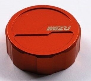 MiZU ミズ Pro Race brake fluid reservoir cap back，Orange Anodize 125 DUKE 200 390 RC125 RC390 KTM マスターシリンダータンクキャップ・リザーバーカバー ブレーキ