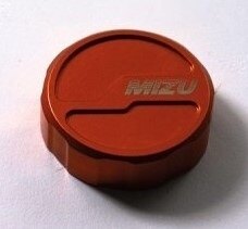 MiZU ミズ Pro Race brake fluid reservoir cap back，Orange Anodize 1050 ADVENTURE 1090 R 1190 RC8R RC8 1290 SUPER S T DUKE GT 690 ENDURO SMC 690ENDURO 990 KTM マスターシリンダータンクキャップ・リザーバーカバー ブレーキ