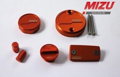 MiZU ミズ Pro Race design kit，Orange Anodize 690 DUKE R KTM その他汎用外装部品・ドレスアップパーツ 外装