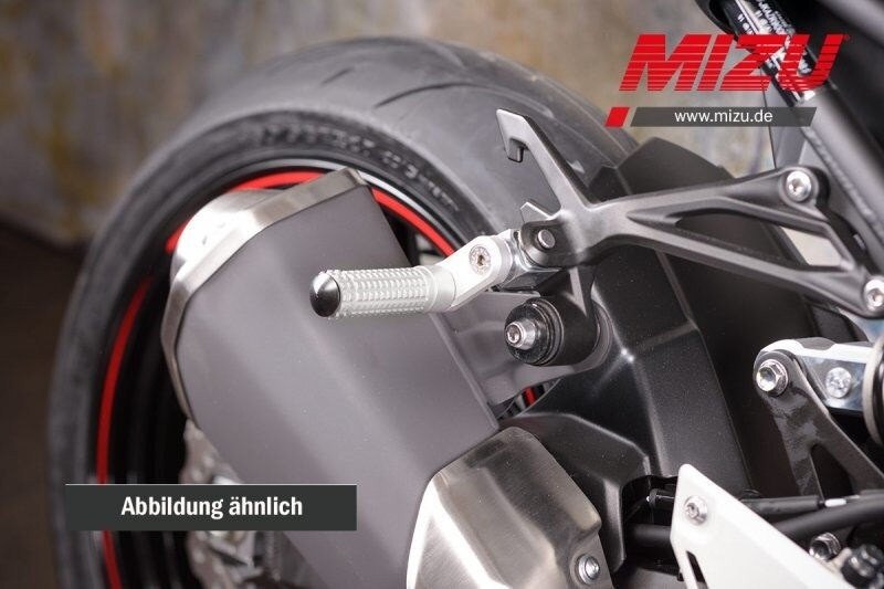 MiZU ミズ Flex Race passenger’s footpeg，including ABE，Silver/Silver AMERICA BONNEVILLE T100 SCRAMBLER TRIUMPH トライアンフ タンデムステップ・タンデムブラケット ステップ 足回り