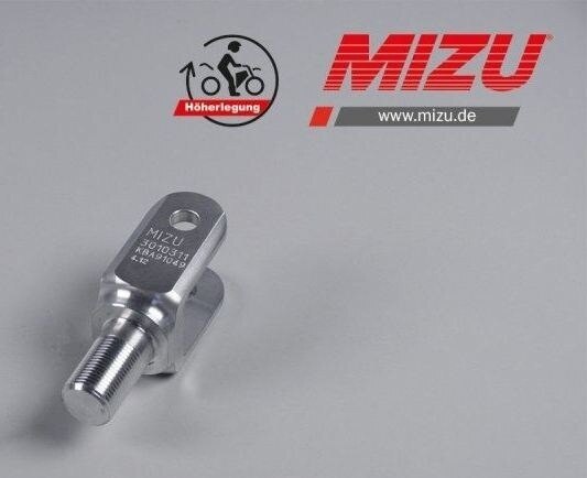 ■詳細説明Article Number：3010311That’s what makes driving even more fun! With our MIZUjack-upkits，the wheelbase of your bike is shortened und gives you amuchbetter and more agile driving experience.Our MIZU jack-up and lowering kits offer you a totally newdrivingpleasure and are manufactured in Hilzingen，Germany. They arealsodelivered with an ABE (part certificate) andmountinginstructions.delivery includes ABE (part certificate) & mountinginstructions2 year warranty e (more infos at the imprint)high quality materialMade in Germany，according to ISO 9001Features：including ABE (part certificate)，jack-up kit 25mmSpecifications：country of production：Germanysystem：suspension leg U with inside or outside threadmaterial：aluminium，anodizedcertificate：part certificateinstallation effort：medium，with spring compressor，ca. 60 min.■注意点※取扱説明書が付属する場合は、外国語となります。※輸入商材の為、納期が遅れる場合がございます。あらかじめご了承ください。※画像には他の商品が含まれている場合があります。※メーカー都合により商品の仕様変更がある場合がございます。ご了承ください。　※画像はイメージです。■適合車種GSX-R1000&ensp;GSX-R1000 年式: 全年式GSX-R750&ensp;GSX-R750 年式: 全年式