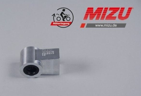 ■詳細説明Article Number：3010018That’s what makes driving even more fun! With our MIZUjack-upkits，the wheelbase of your bike is shortened und gives you amuchbetter and more agile driving experience.Our MIZU jack-up and lowering kits offer you a totally newdrivingpleasure and are manufactured in Hilzingen，Germany. They arealsodelivered with an ABE (part certificate) and mountinginstructions.This Jack-up kit fits just for models withnonadjustable strut.delivery includes ABE (part certificate) & mountinginstructions2 year warranty e (more infos at the imprint)high quality materialMade in Germany，according to ISO 9001Features：including ABE (part certificate)，jack-up kit 30mmSpecifications：material：aluminium，anodizedcountry of production：Germanycertificate：part certificateinstallation effort：medium，with spring compressor，ca. 120 min.system：suspension leg boss■注意点※取扱説明書が付属する場合は、外国語となります。※輸入商材の為、納期が遅れる場合がございます。あらかじめご了承ください。※画像には他の商品が含まれている場合があります。※メーカー都合により商品の仕様変更がある場合がございます。ご了承ください。　※画像はイメージです。■適合車種CBF1000&ensp;CBF1000 年式: 全年式CBF500&ensp;CBF500 年式: 全年式CBR650F&ensp;CBR650F 年式: 全年式