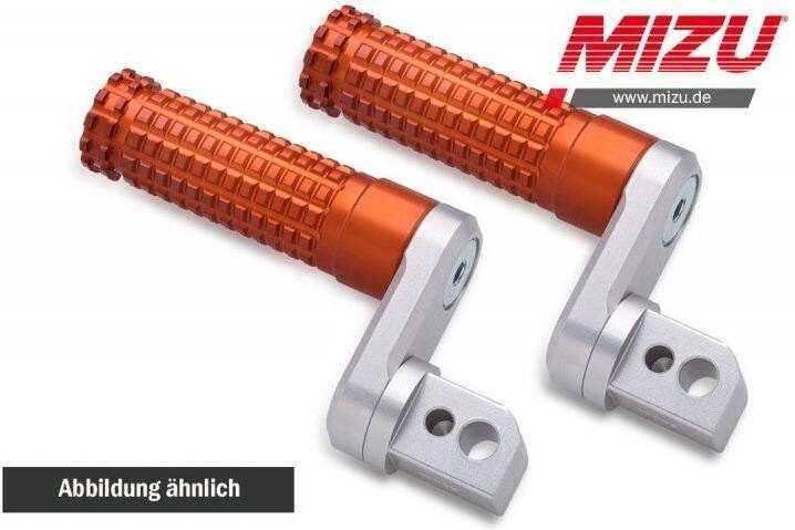 MiZU ミズ Flex Race passenger’s footpeg，including ABE，Silver/Orange Scrambler 1100 DUCATI ドゥカティ タンデムステップ・タンデムブラケット ステップ 足回り