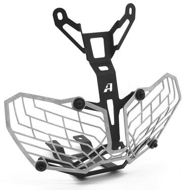 AltRider アルトライダー Stainless Steel Mesh Headlight Guard for the Honda CRF1000L Africa Twin - Silver | AT16-0-1104 ヘッドライトガード 外装