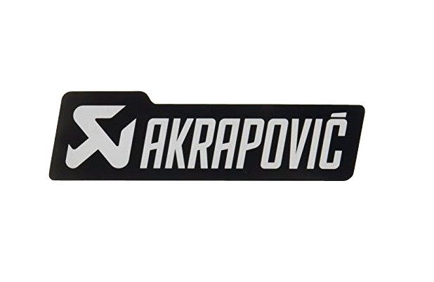 AKRAPOVIC アクラポビッチ アルミ耐熱ステッカー 横