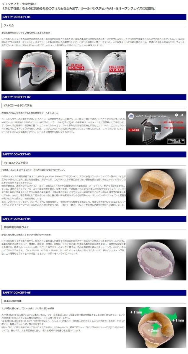 Arai ���饤 VZ-RAM [�֥����å� ��� ���������å� �֥롼] �إ��å� �����åȥإ��å�