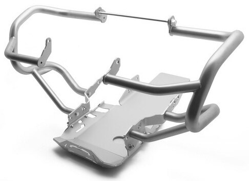 AltRider アルトライダー Crash Bar and Skid Plate System for the BMW R 1200 GS Adventure Water Cooled - Triple Black (Grey) Bars/Silver | R114-3-1006 R1200GS エンジンガード フレーム