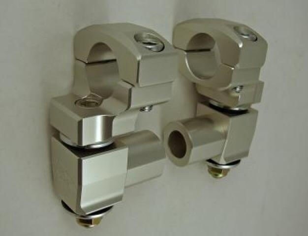 AltRider アルトライダー ROX Anti-Vibration Elite Pivoting Handlebar Risers 2' Rise x 1 1/8' Clamp | RO02-1-2004 ハンドルポスト・ハンドルライザー ハンドル周辺パーツ ハンドル