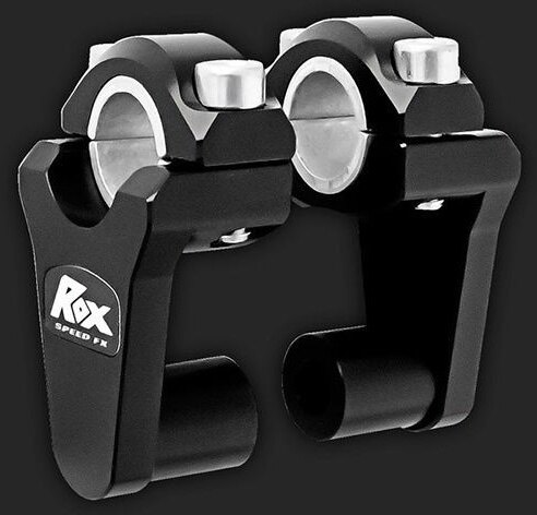 AltRider アルトライダー Altrider ROX 2' Pivoting Bar Risers for 7/8' OR 1-1/8' Handlebar - Black | RO02-2-2001 ハンドルポスト・ハンドルライザー ハンドル周辺パーツ ハンドル