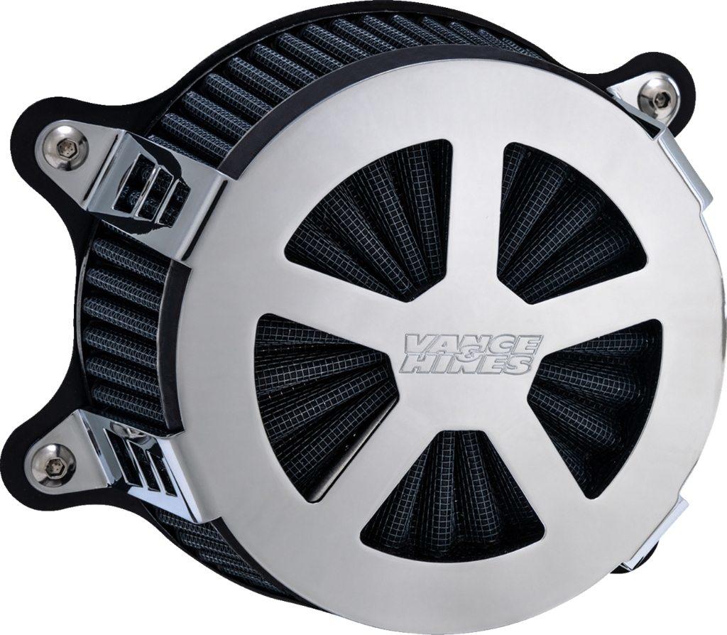 VANCE&HINES バンス&ハインズ VO2 Radiant V Air Cleaner HARLEY-DAVIDSON ハーレーダビッドソン エアクリーナーキット 吸気関連 エンジン Color／Finish：Chrome(Base Color：Silver)［1010-3075］