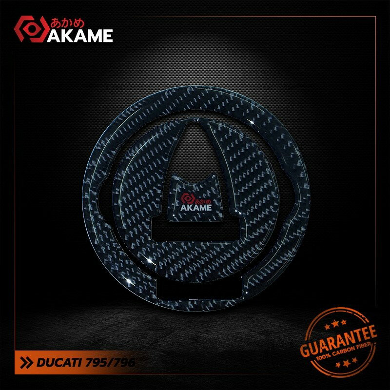 Akame アカメ タンクキャップカバーパッド MONSTER795|MONSTER796 DUCATI ドゥカティ ガソリンタンクキャップ タンク関連 外装