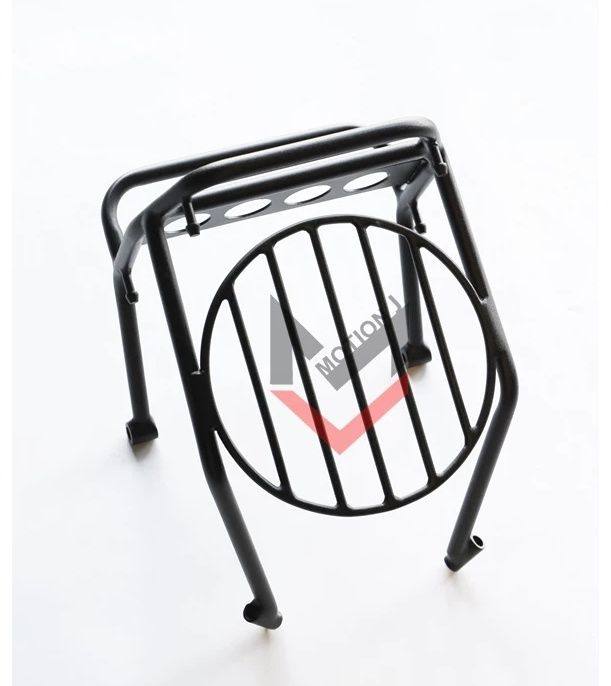 ■詳細説明2In1 Headlight Guard (Vertion2) for Honda CT-125Helps protect and prevent the headlight which may be damagedwhenfalling or collidingThe headlight guard structure is strong and durable. The materialismade of steel. It comes with a top area that can beconvenientlytied to luggageIt also has many patterns to choose from. The special thingaboutthis model is that it has a steel spike that makes itespeciallyconvenient to hook a ropefor greater convenience. The workpiece is painted inPowdercoat(sand black).■注意点※Fit for model CT125※取扱説明書が付属する場合は外国語となります。※輸入商材の為、納期が遅れる場合がございます。あらかじめご了承ください。※画像には他のタイプが含まれています。※メーカー都合により商品の仕様変更がある場合がございます。ご了承ください。　※画像はイメージです。■適合車種CT125 Hunter Cub&ensp;CT125 Hunter Cub