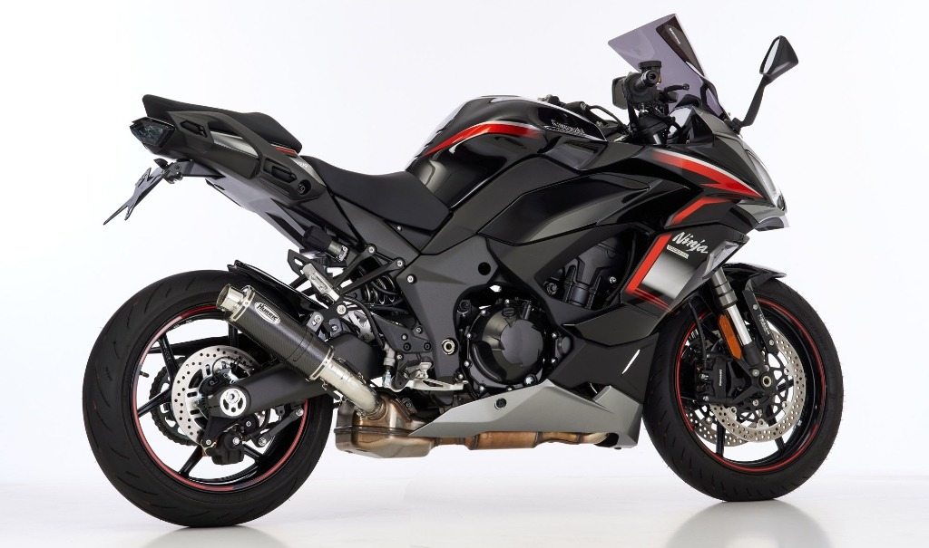 HURRIC フリック Supersport Slip on Ersatzdampfer (4-1) Super Short Ninja 1000 SX KAWASAKI カワサキ スリップオンマフラー マフラー material：carbon