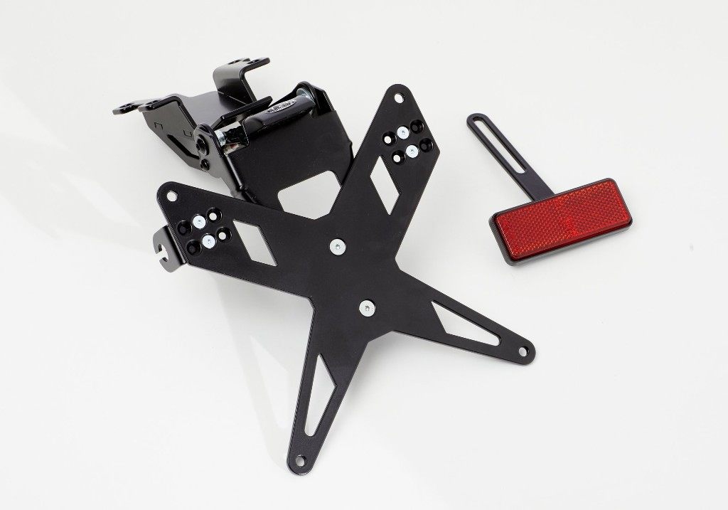 ウェビック 楽天市場店のPROTECH プロテック X-SHAPE license plate holder Z1000 SX KAWASAKI カワサキ ナンバーステー 外装｜アングル2