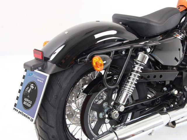 HEPCO＆BECKER ヘプコ＆ベッカー ソフトサイドケースホルダー／Slim Sportster Forty-Eight Seventy-Two Sportster1200 Custom Low Nightster Sportster883 Iron Roadster Super HARLEY-DAVIDSON ハーレーダビッドソン バッグ・ボックス取り付けステー 車体用バッグ・ケース