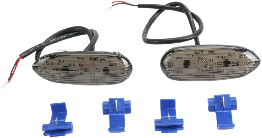 HOT BODIES RACING ホットボディーズ レーシング Flush-Mount Front Turn Signals GSX-R 1000 GSX-R 600 GSX-R 750 SUZUKI スズキ SUZUKI スズキ SUZUKI スズキ カラー：スモークレンズ 