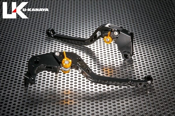 U-KANAYA ユーカナヤ スタンダードタイプ ロングアルミビレットレバーセット Ninja ZX-10R KAWASAKI カワサキ ブレーキ・クラッチレバーセット ハンドル周辺パーツ ハンドル