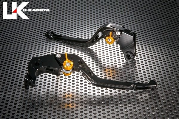 U-KANAYA ユーカナヤ GPタイプ ロングアルミビレットレバーセット Ninja ZX-10R KAWASAKI カワサキ ブレーキ・クラッチレバーセット ハンドル周辺パーツ ハンドル