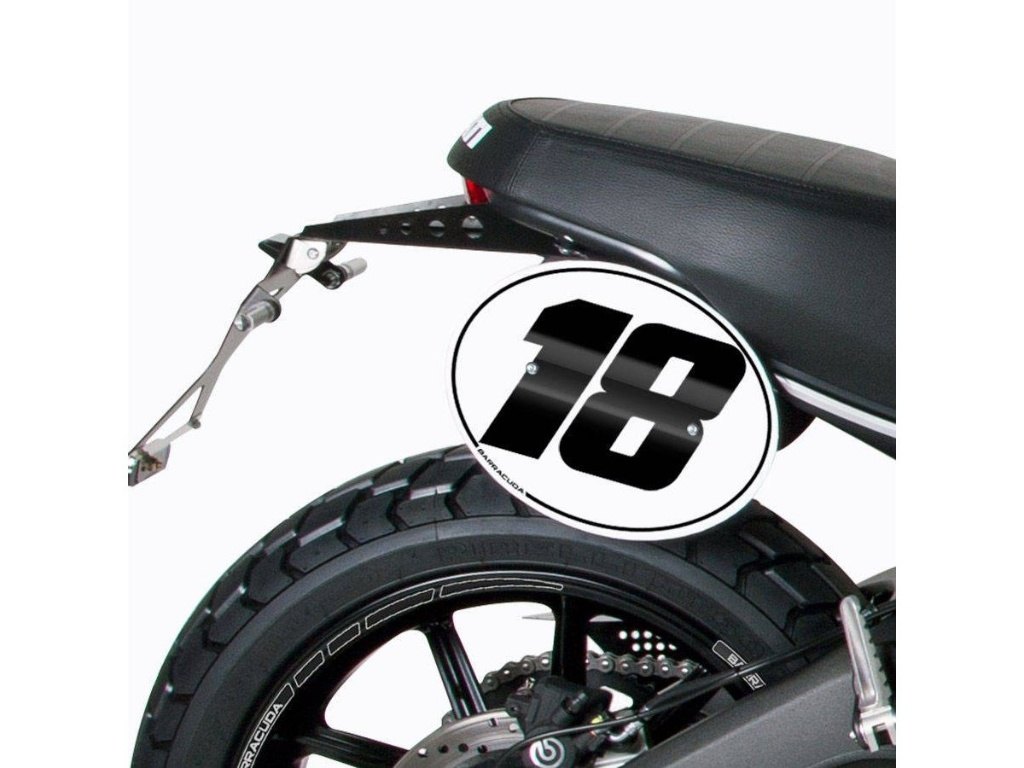 BARRACUDA バラクーダ KIT NUMBER PLATE SCRAMBLER 800 DUCATI ドゥカティ ゼッケンプレート・ゼッケンベース 外装