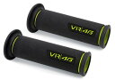 BARRACUDA バラクーダ PAIR OF UNIVERSAL VR46 BLACK RUBBER GRIPS グリップ ハンドル