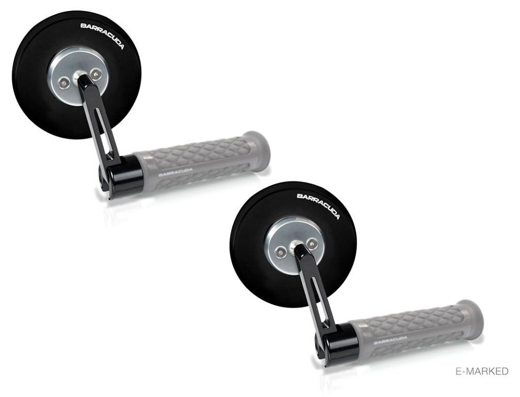 BARRACUDA バラクーダ PAIR MIRRORS SKIN-SN／BAR END ミラー ハンドル