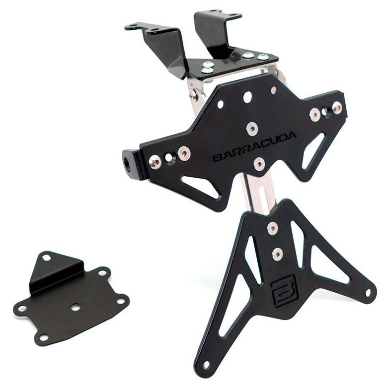 BARRACUDA �Х饯���� ALUMINUM RECLINING LICENSE PLATE KIT YAMAHA MT-07 2021-2023 ��ޥ� �ե�������쥹���å� �ե��������Ϣ ����